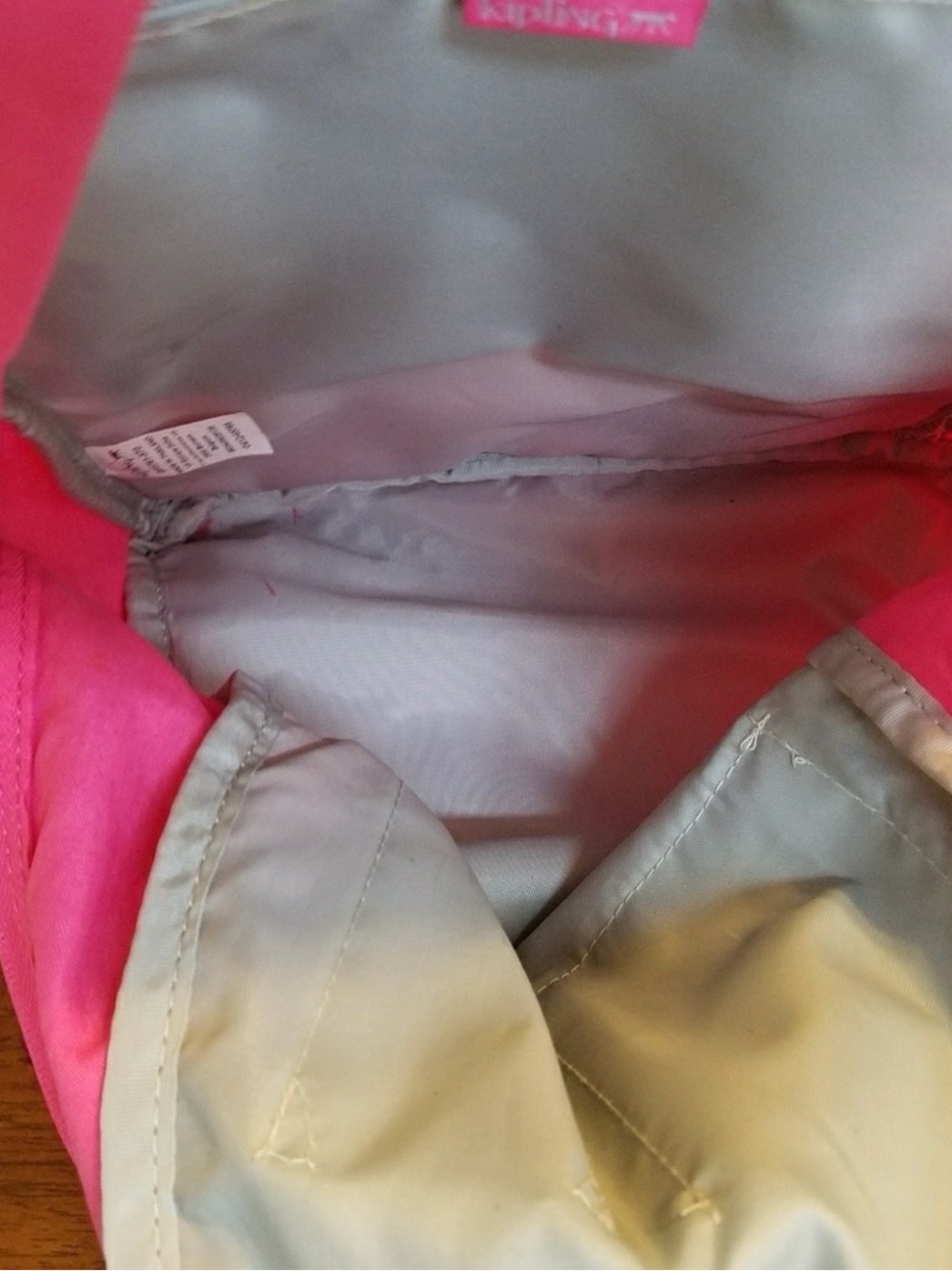 Kipling Seoul Large 15" Laptop Backpack - Pink Backpack with Monkey Charm - Picture 5 of 6